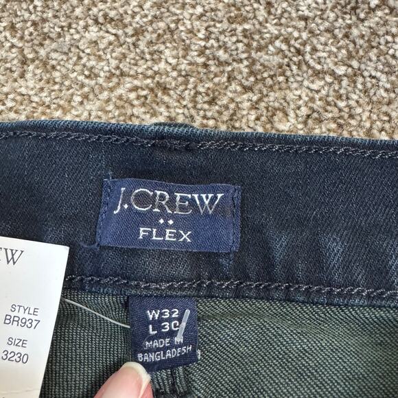J.Crew NWT Men's Size 32x30 Straight Fit Jeans Signature Flex Dark Harbor Preppy - Picture 8 of 14